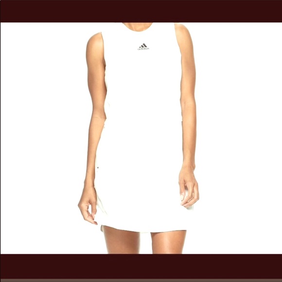 SOLD!! Adidas white zip-up tank dress - Picture 2 of 2